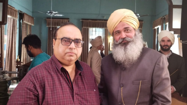 Rajesh Dubeay with Rajkumar Santoshi