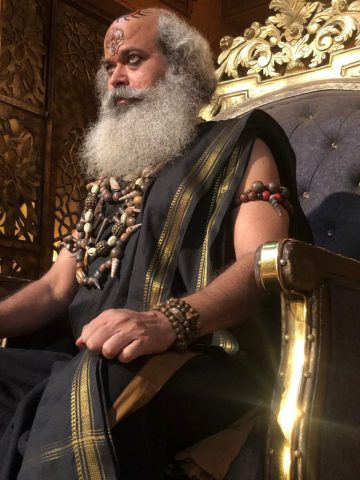 Rajesh Dubeay as Tantrik Raaj in Shaitani Rasme